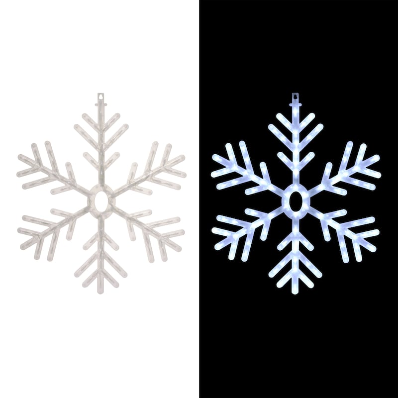 25" Hanging Snowflake Decor
