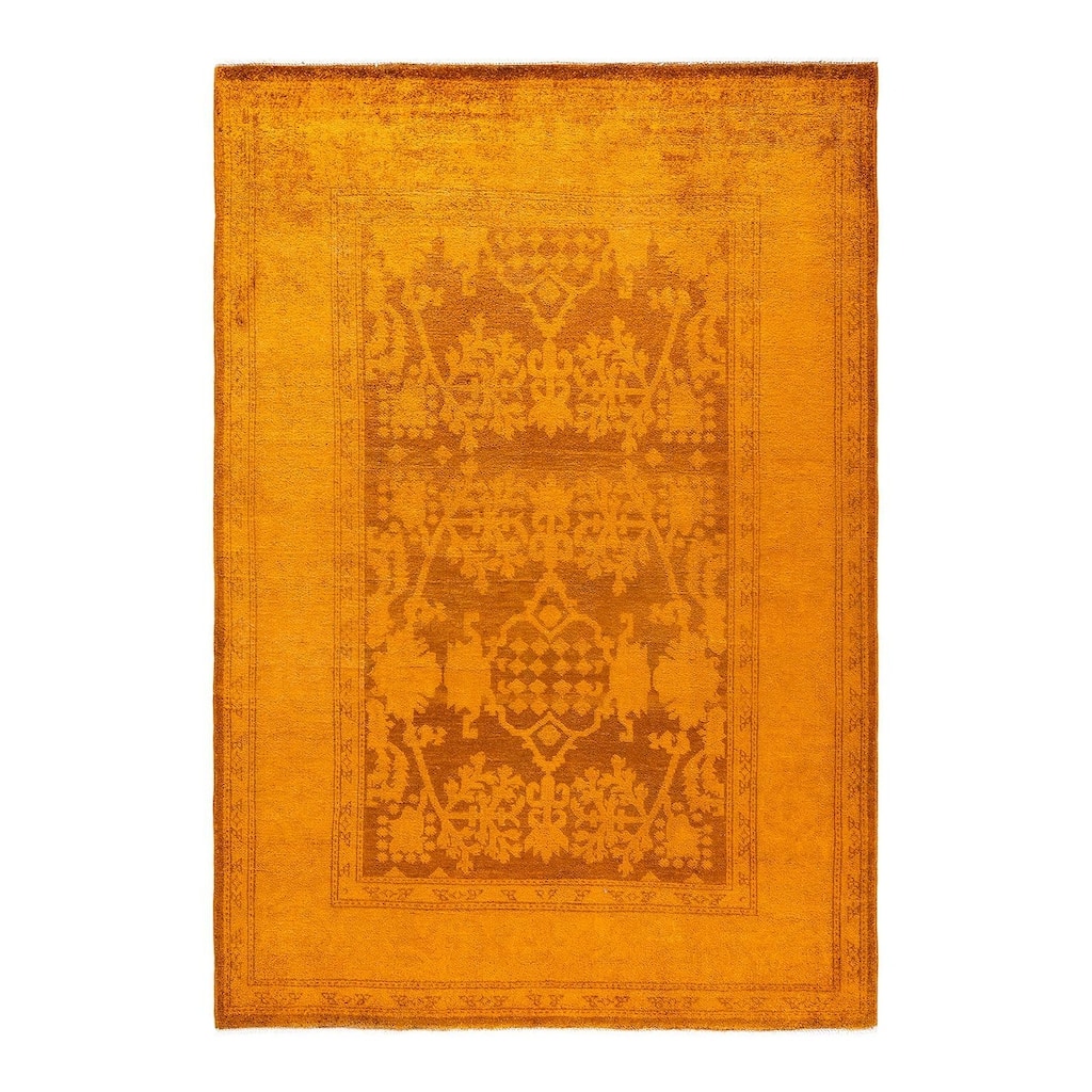 Vibrance, One-of-a-Kind Handmade Area Rug - Gold, 4' 3" x 6' 2" - 4' 3" x 6' 2"