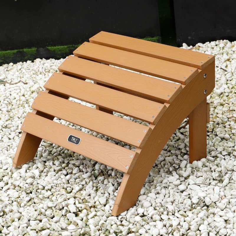 Adirondack All-Weather Ottoman Footstool - Brown