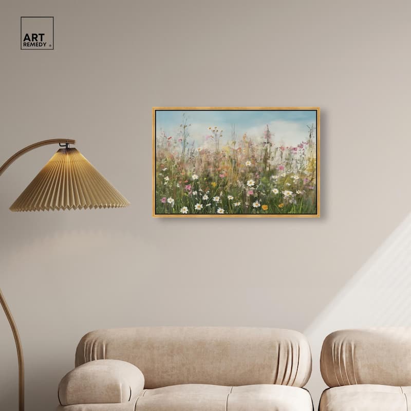 Glimmering Glade Garden I Canvas by Art Remedy