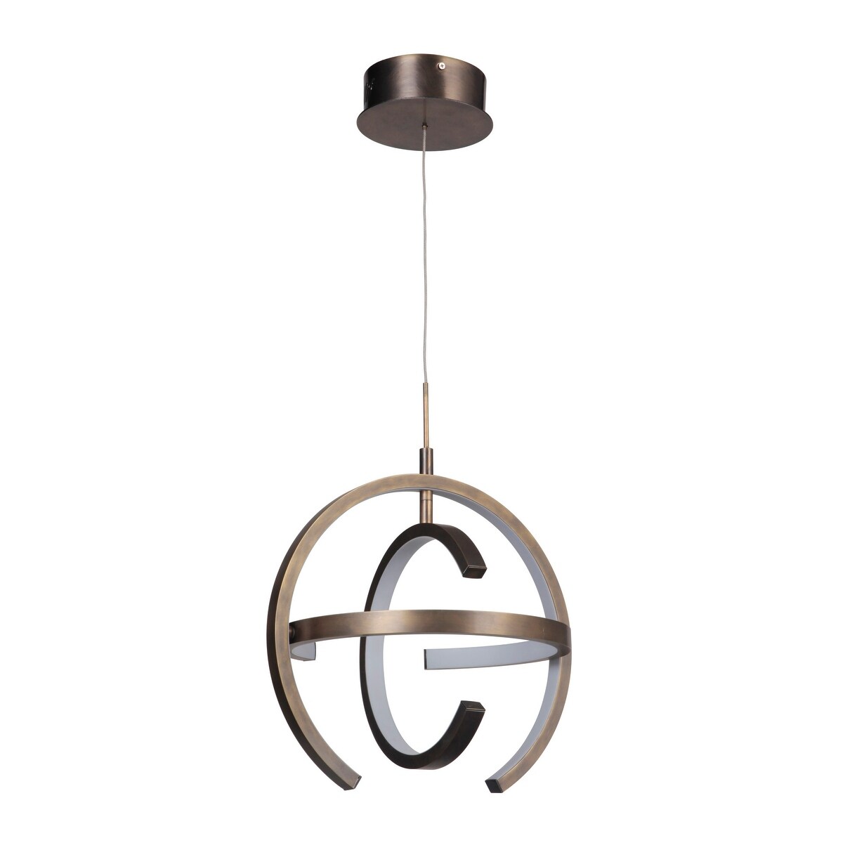 Craftmade 47891-LED  Dolby 13-3/4" Wide Integrated LED Chandelier (Patina Aged Brass) - Chandeliers For Bedrooms by Overstock.com