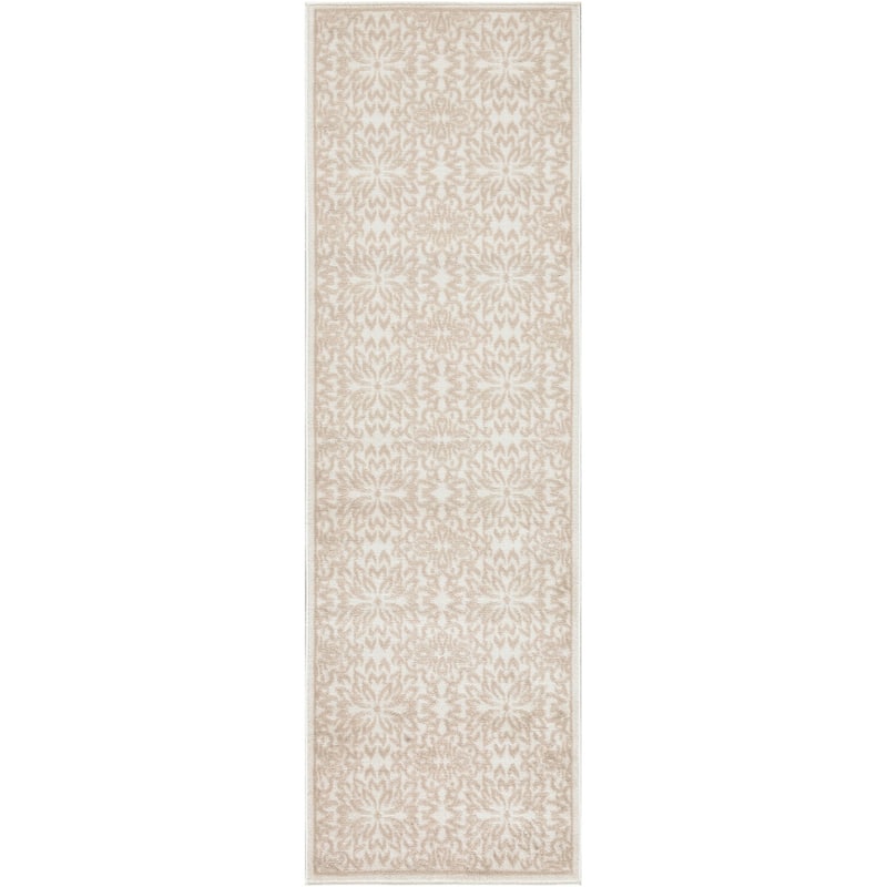 Nourison Jubilant Floral Medallion Area Rug - 2' x 6' - Ivory Beige