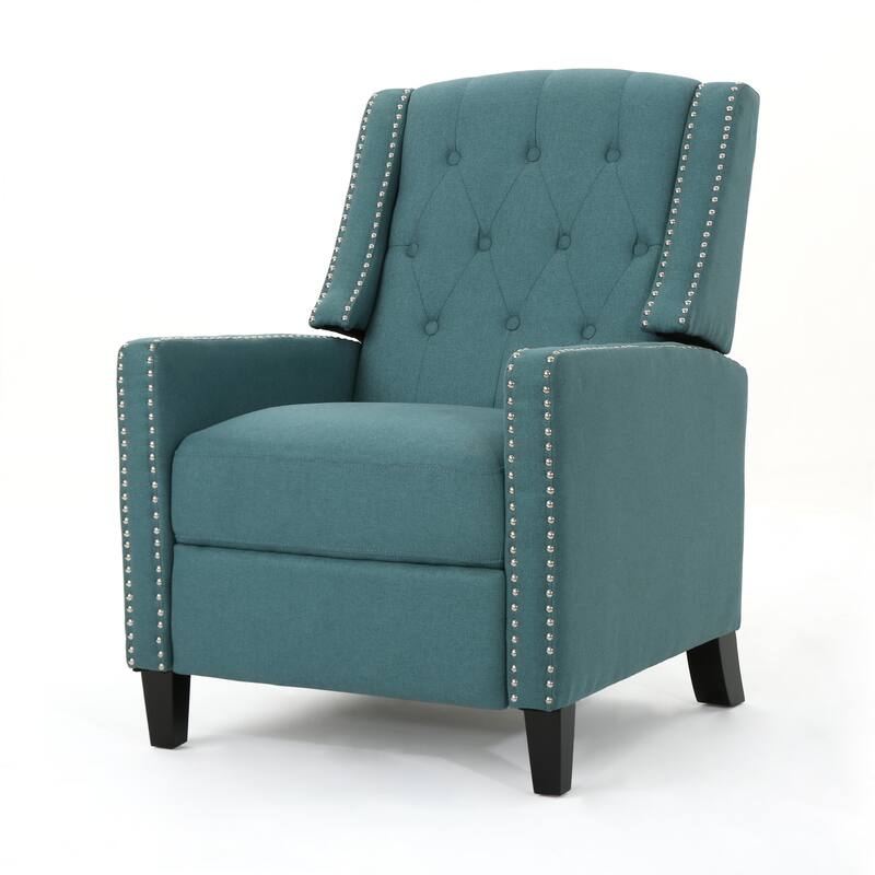 Roomfitters Classic Fabric Push Back Chair, Elegant Recliner for Living Room, Bedroom