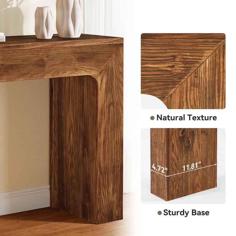 43.3" Solid Wood Console Table