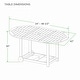 preview thumbnail 15 of 16, Cambridge Casual Miami 7-Piece Teak Folding Outdoor Dining Set With Sunbrella Seatpad