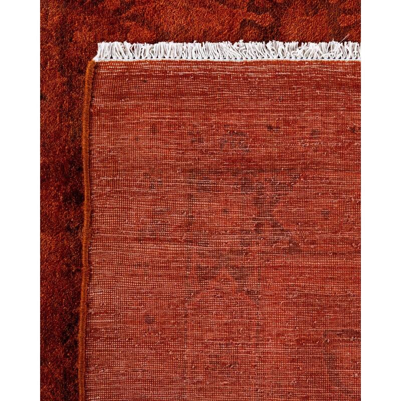 Contemporary Overdyed Wool Hand Knotted Area Rug - 9' 2" x 12' 5"