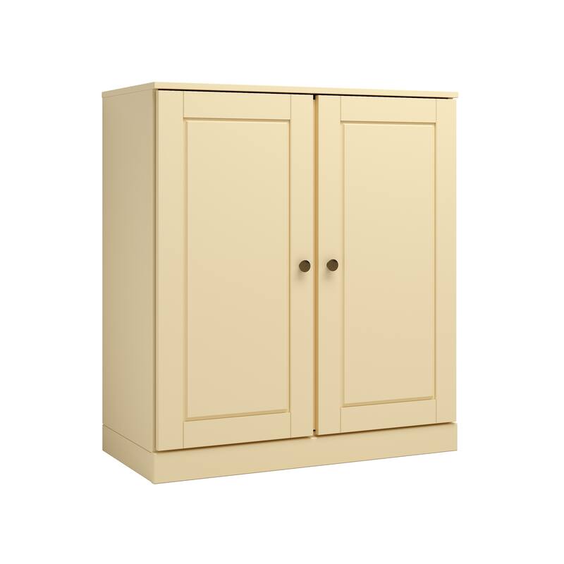 Palace Imports 100% Solid Wood TV Stand with Solid Doors for TVs up to 32"