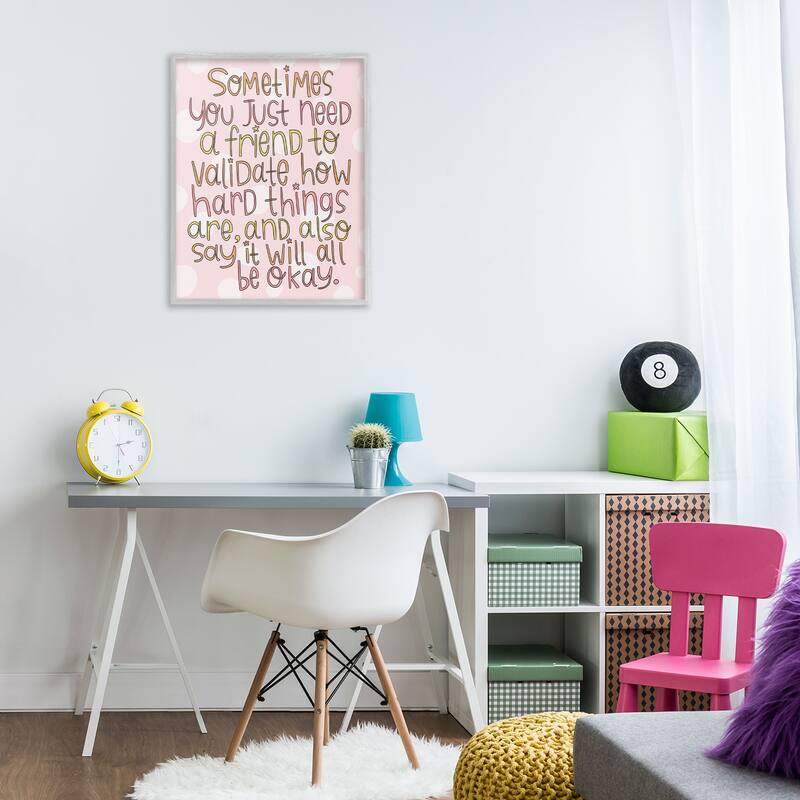 Stupell Comforting Friendship Quote Framed Giclee Art Design By Mandy Ford Art + Illustration