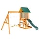 preview thumbnail 4 of 21, Versatile Playset with Slide Swings and Climbing Wall