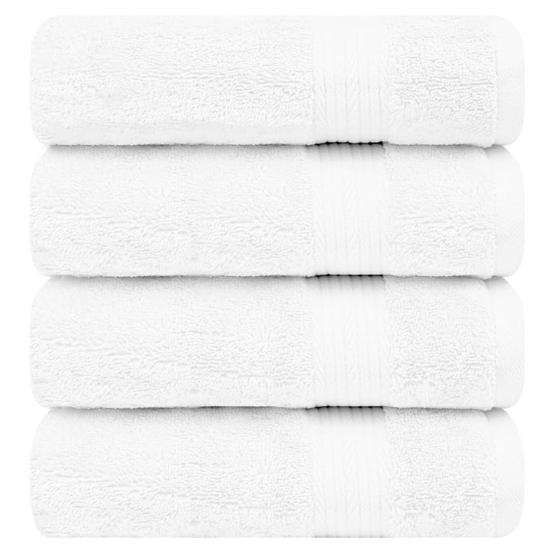 Cotton 600GSM Absorbent Bath Towels 30x54 Inch - 4 Pcs