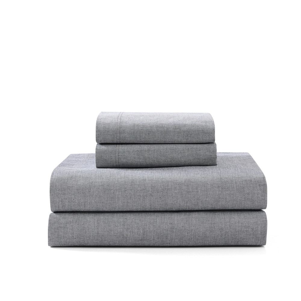 Tommy Hilfiger Washed Cotton Chambray Sheet Set