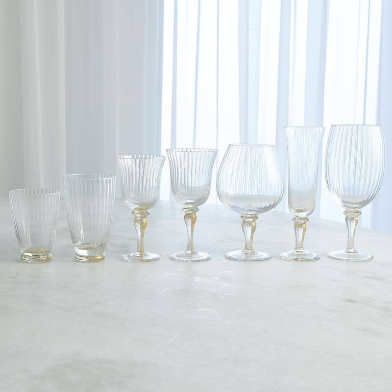 Gold Champagne Flute - 8.25"H x 2.5"Dia.