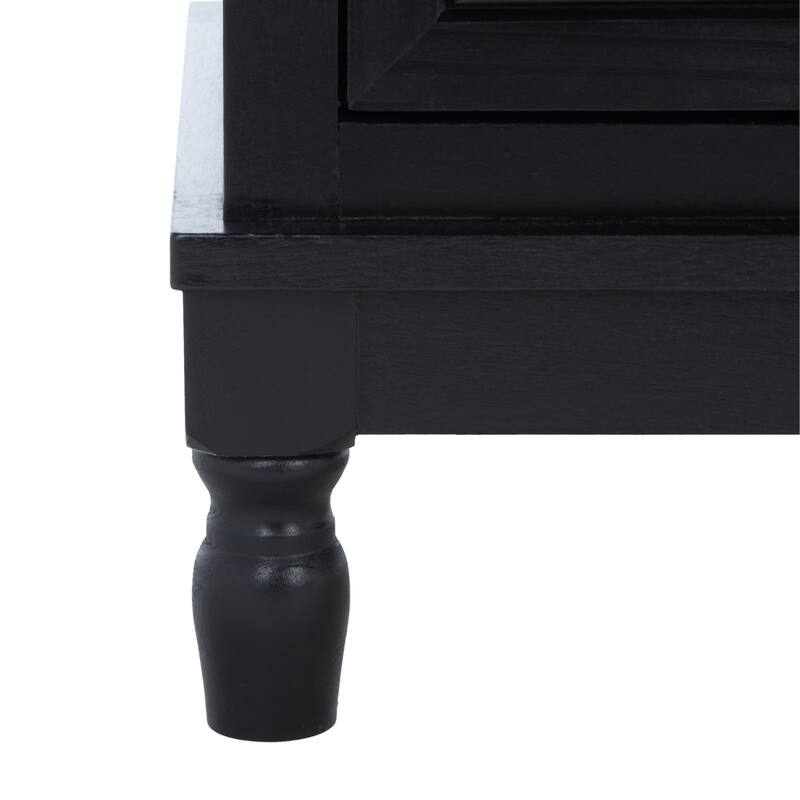 SAFAVIEH Ashlea 2 Door 1 Shelf Media Stand - 47" W x 16" D x 20" H - 47Wx16Dx20H - Black