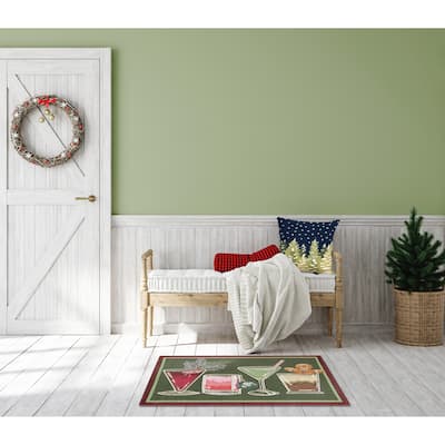 Liora Manne Esencia Let's Get Jolly Indoor/Outdoor Mat