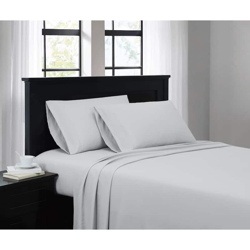Truly Soft Everyday Solid Bed Sheet Sets - King - Light Grey