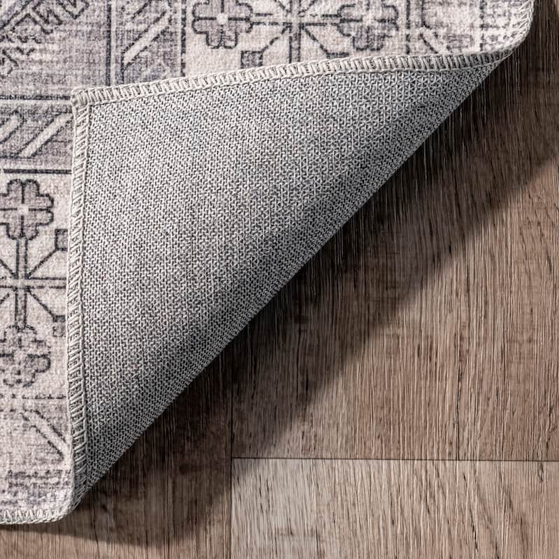 Nuloom Astra SplashGuard Traditional Machine Washable Area Rug