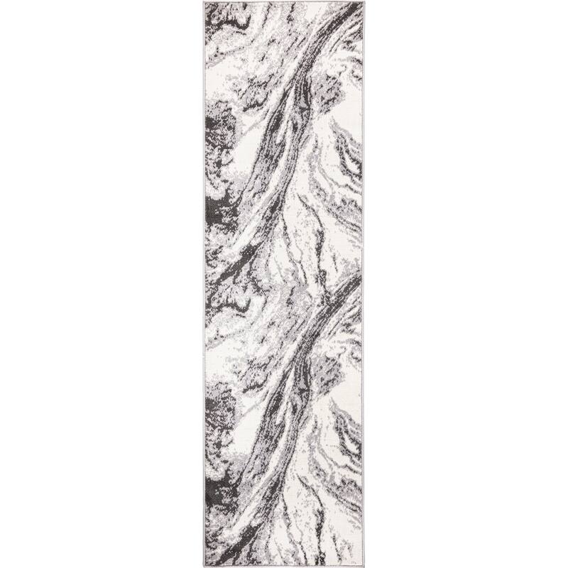 World Rug Gallery Modern Abstract Swirl Area Rug