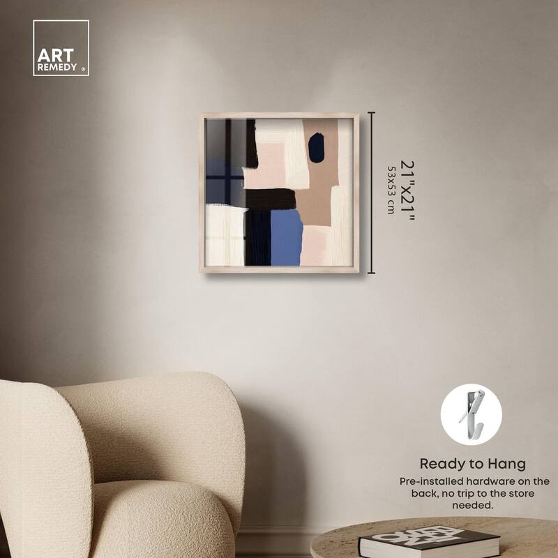 Blue Quietude II Shadowbox by Art Remedy