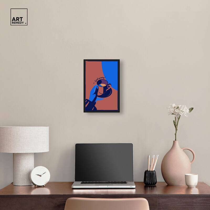 Good Morning Deco Canvas by Art Remedy