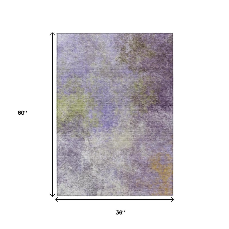HomeRoots Abstract Transitional Rectangle Outdoor Rug