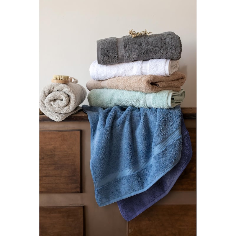 Salbakos Cotton Bath Towels Turkish Cotton Soft Absorbent Set of 4 - 27x54