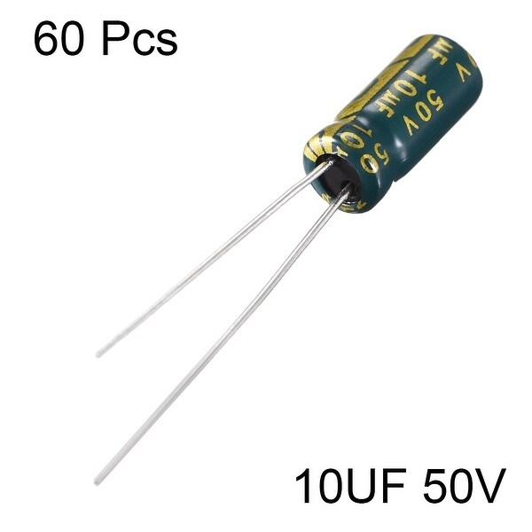 10 x 10uF 50V 105C Radial Electrolytic Capacitor 5x11