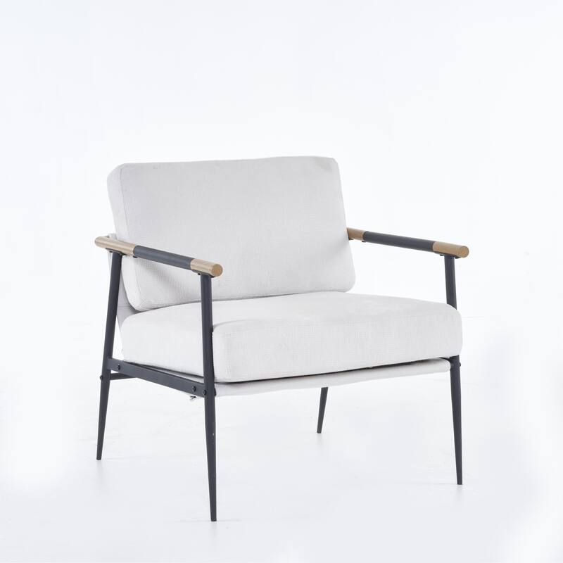 Chenille Swivel 34.7" Wide Soft Modern Upholstered Accent Chair