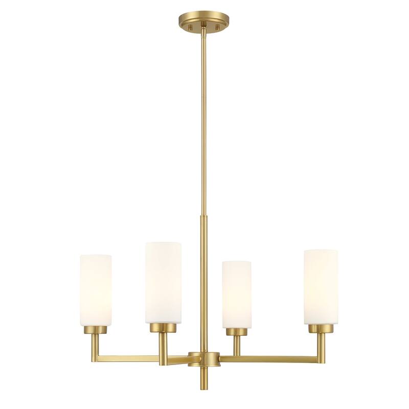 Bellevue SHCH83096 4 Light 26" Wide Chandelier with Opal Glass Shades