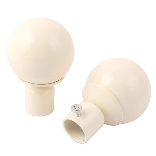 Shop Hotel Alloy Curtain Window Drapery Rod Ends Cap Finials Beige