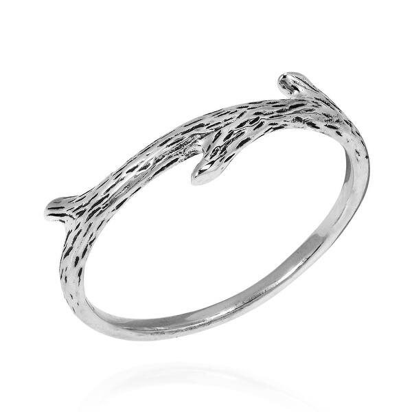 stacking ring nature ring Tree of life ring dainty ring sterling silver ring