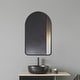 preview thumbnail 23 of 24, Rita Metal Framed Oval Wall Mirror Bathroom Vanity Mirror
