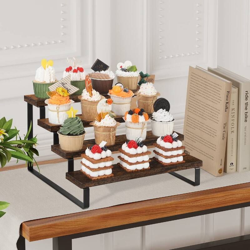 Wooden Display Riser Stand - 13.8 x 12 x 8.2 inches