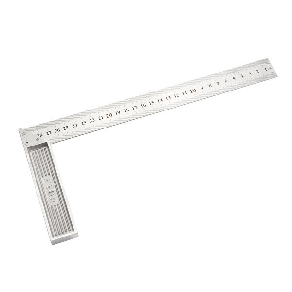 Right Angle Ruler 300mm Stainless Steel Dual Side Scale L Shape Square 90 Degree