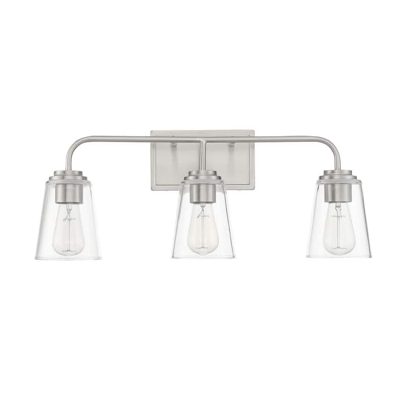 Meridian M80044 3 Light 24" Wide Bathroom Vanity Light with Tapered