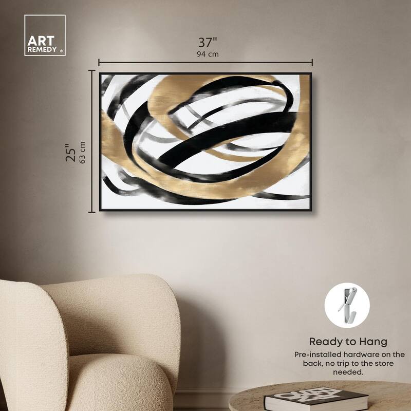 Loops of Luxury I Canvas by Art Remedy