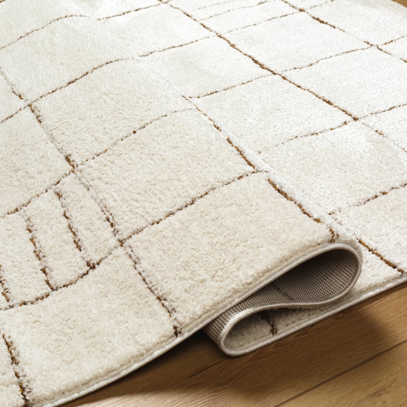 Livabliss Freud Modern Abstract Grid Area Rug