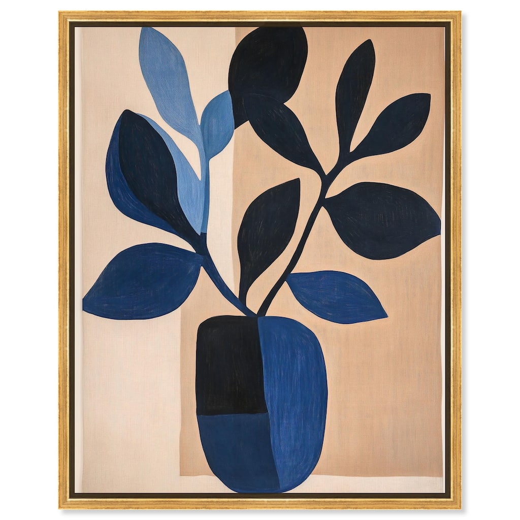 Blue Matisse Jar II Canvas by Art Remedy