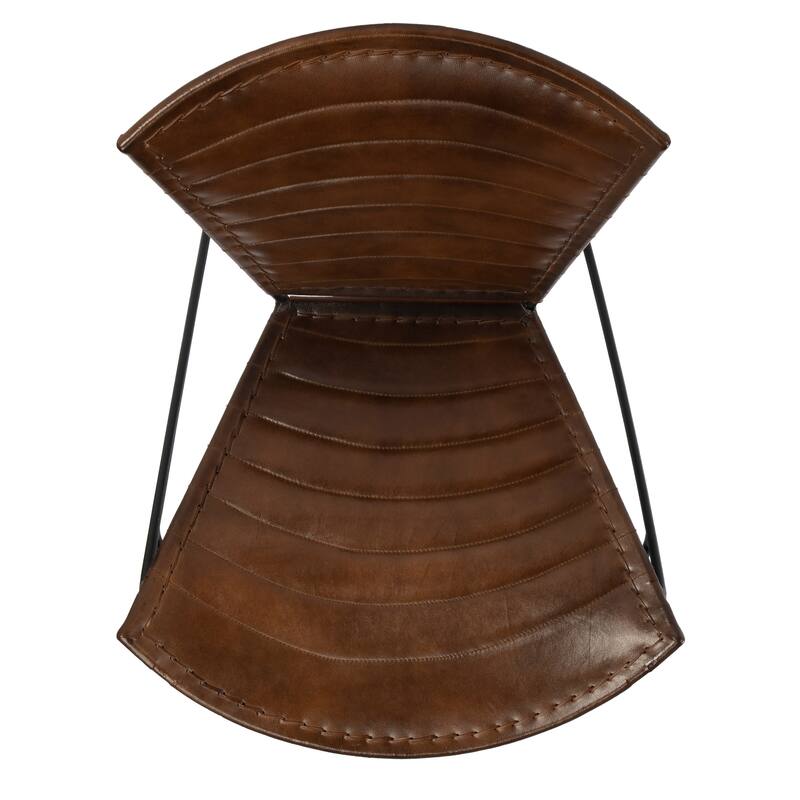 Felix Iron & Leather Accent Chair