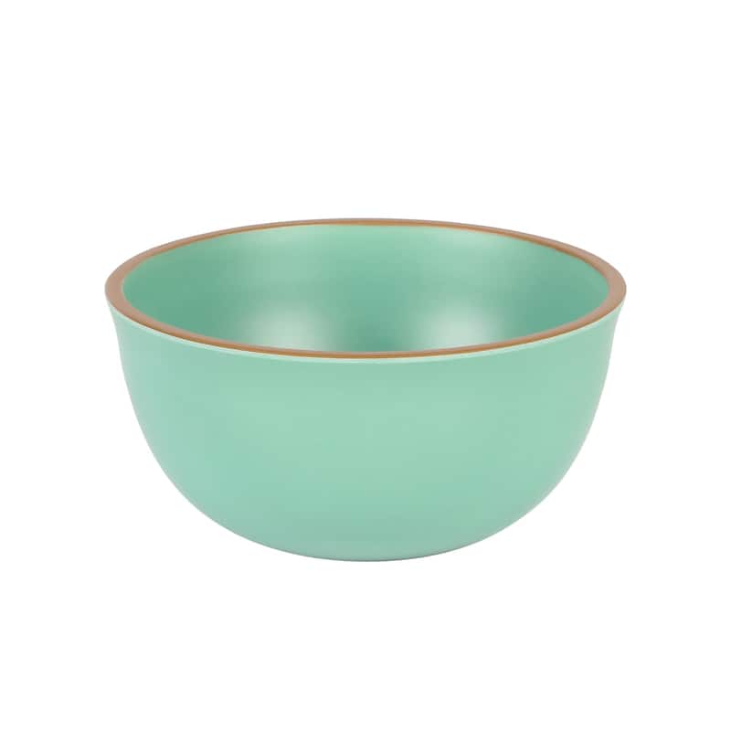 Gibson Home Rockabye 12 Piece Double Bowl Melamine Dinnerware Set