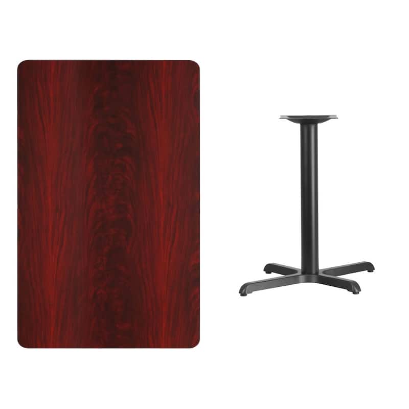30'' x 48'' Rectangular Laminate Table Top w/ 23.5'' x 29.5'' Table Height Base - 30"W x 48"D x 31.125"H