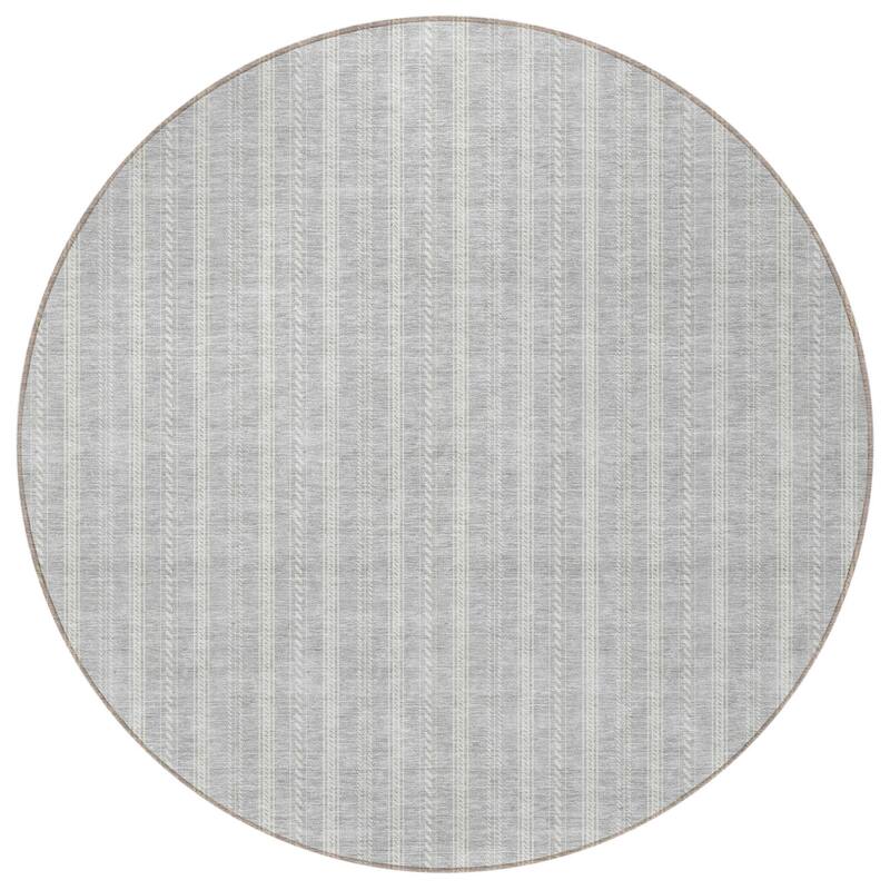 HomeRoots Striped Transitional Rectangle Outdoor Rug