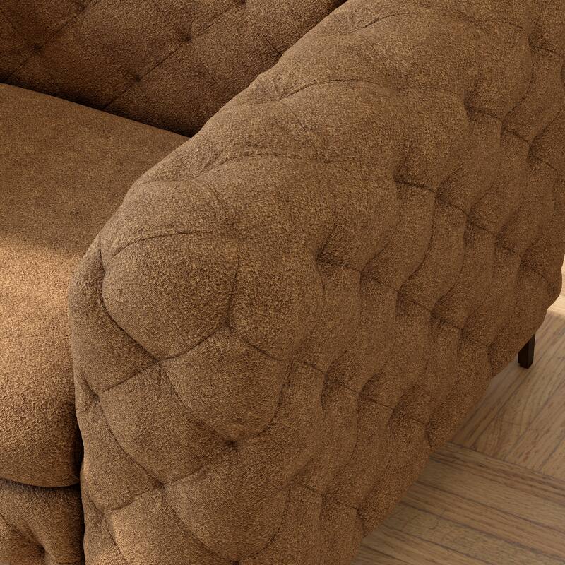 Corvus Aosta Chesterfield Tufted Velvet Club Chair