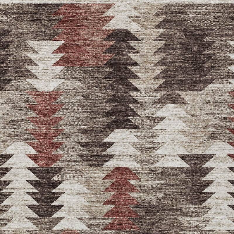HomeRoots Southwestern Transitional Rectangle Outdoor Rug