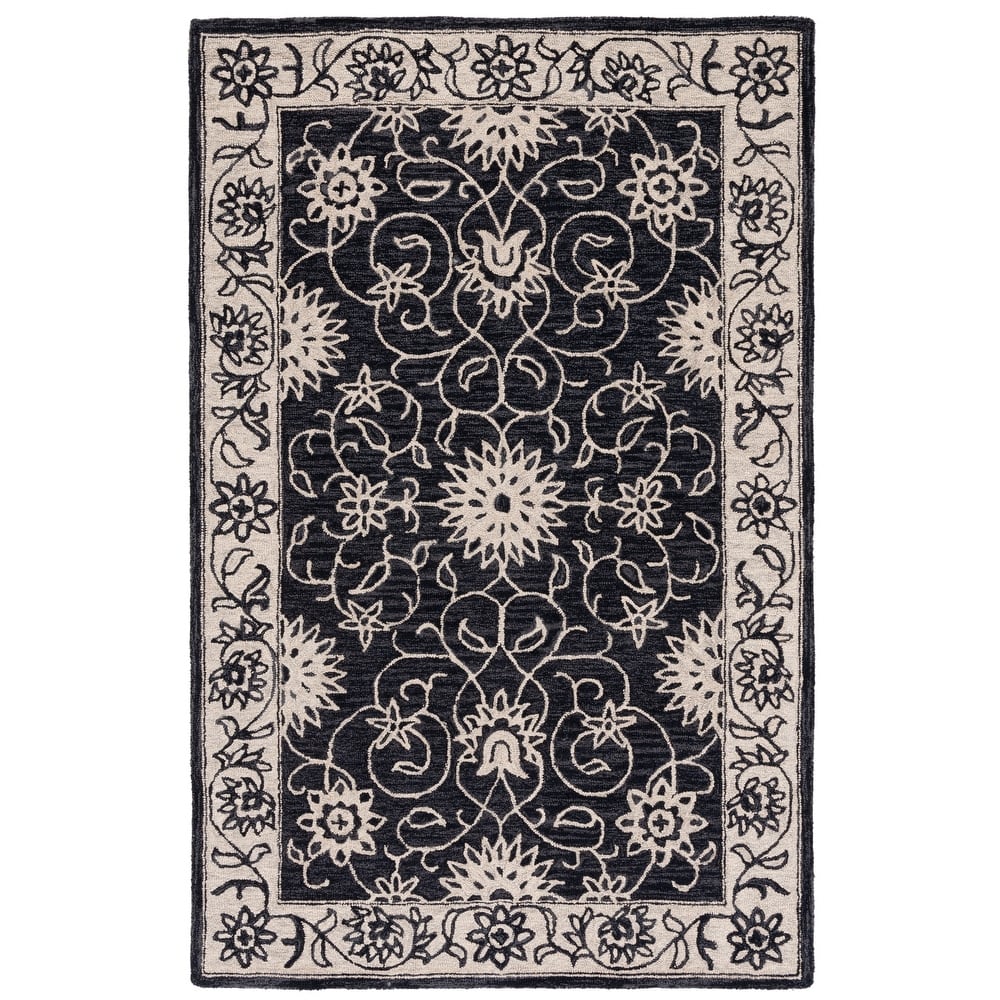 SAFAVIEH Handmade Jardin Trinchen Floral Wool Rug