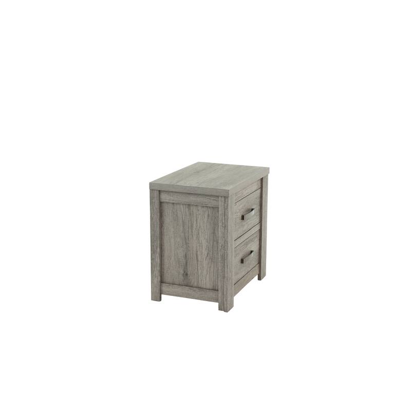Light Gray Oak Nightstand