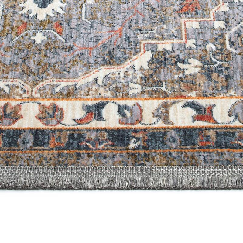 Artundra Lavender Machine Made Flatweave Indoor Are Rug