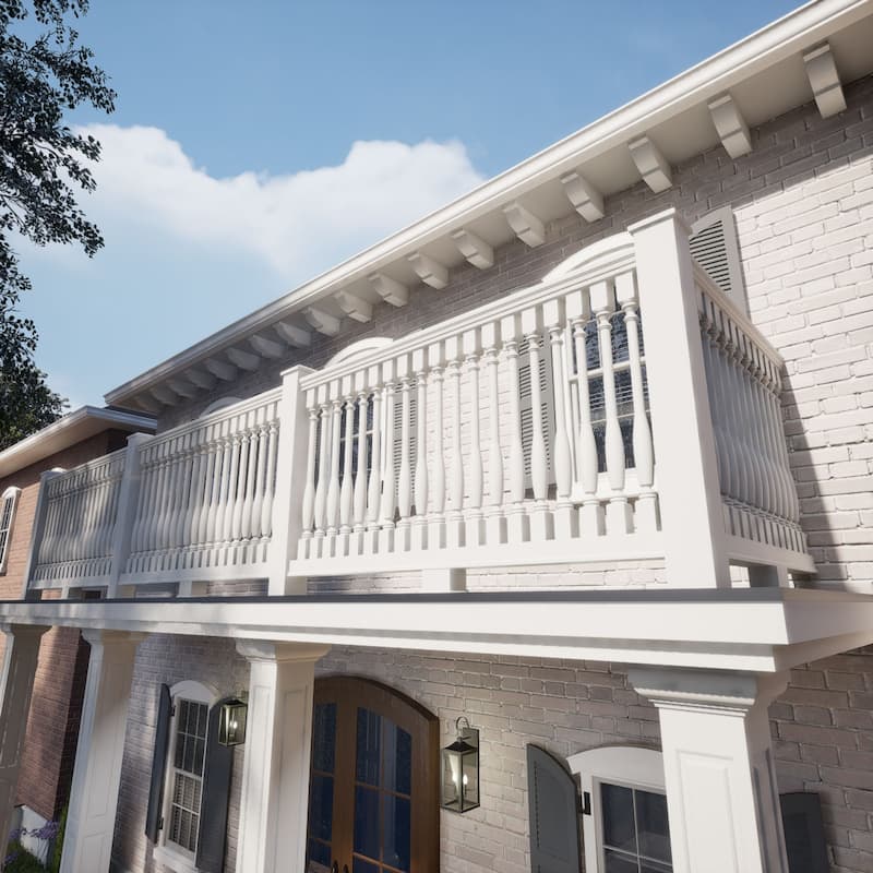 Endurathane 500 Series Winford Baluster, Factory Primed Polyurethane