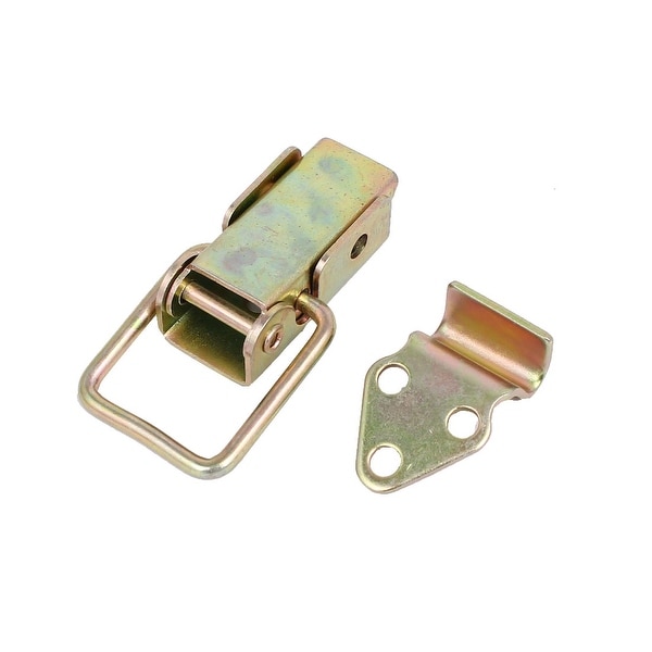 Wooden Case Suitcase Metal Yellow Zinc Plated Toggle Latch 57mm Length Hasp 2pcs