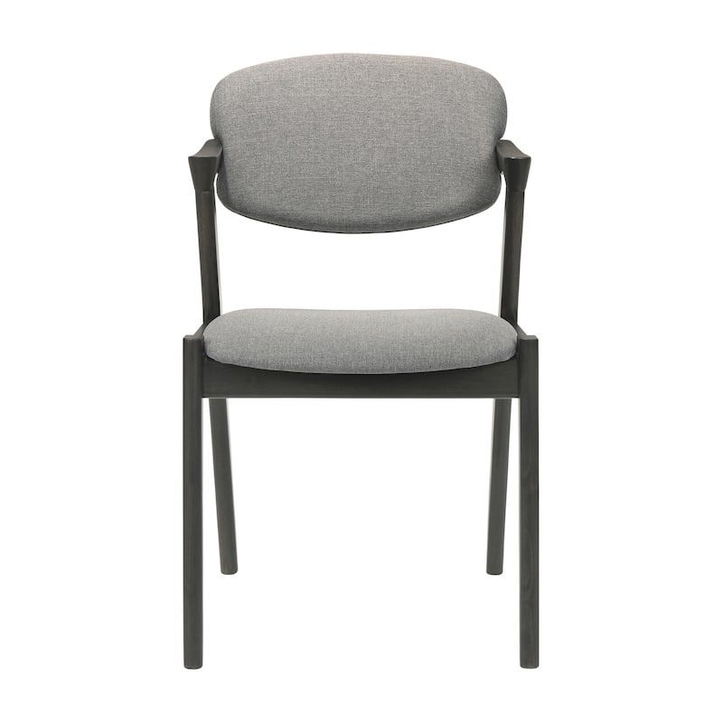 Claire Brown Grey and Black Open Back Dining Chairs (Set of 8)