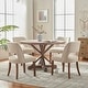 preview thumbnail 67 of 144, Wooden Dining Chairs Set of 2/4/6,Modern Fabric Upholstered Dining Room Chair Kitchen Chairs